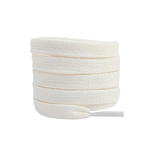 4 stücke Flache Baumwoll-Schnürsenkel for Turnschuhe Schnürsenkel High-top Canvas Casual Schnürsenkel Keine Elastizität Schnürsenkel Männer Frauen Für Sportschuhe Turnschuhe Laufschuhe(Beige white,80c von KBLDOPN