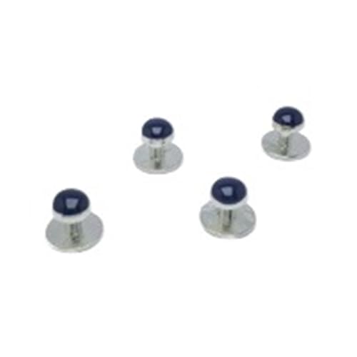 5 Arten von farbigen Emaille-Manschettenknöpfen for Herren, rhodiniert, 4-teiliges Set mit schwarzen und blauen Manschettenknöpfen for Hemden und Business-Arbeiten Hochzeit Tanzparty Business(Color 4) von KBLDOPN