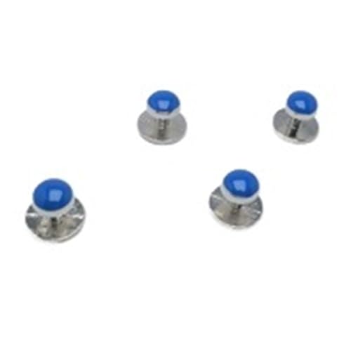 5 Arten von farbigen Emaille-Manschettenknöpfen for Herren, rhodiniert, 4-teiliges Set mit schwarzen und blauen Manschettenknöpfen for Hemden und Business-Arbeiten Hochzeit Tanzparty Business(Color 5) von KBLDOPN
