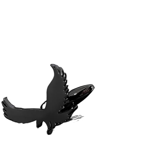 Adler Manschettenknöpfe Metall Tier Herren Business Hemd Dekorative Manschettenknöpfe Knöpfe Edelstahl Schmuck Hochzeit Tanzparty Business(Black) von KBLDOPN