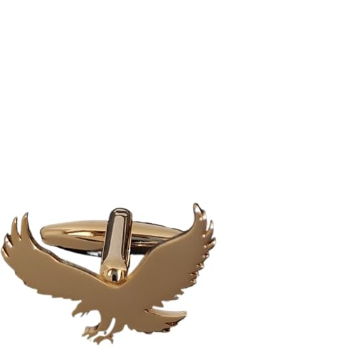 Adler Manschettenknöpfe Metall Tier Herren Business Hemd Dekorative Manschettenknöpfe Knöpfe Edelstahl Schmuck Hochzeit Tanzparty Business(Color 1) von KBLDOPN