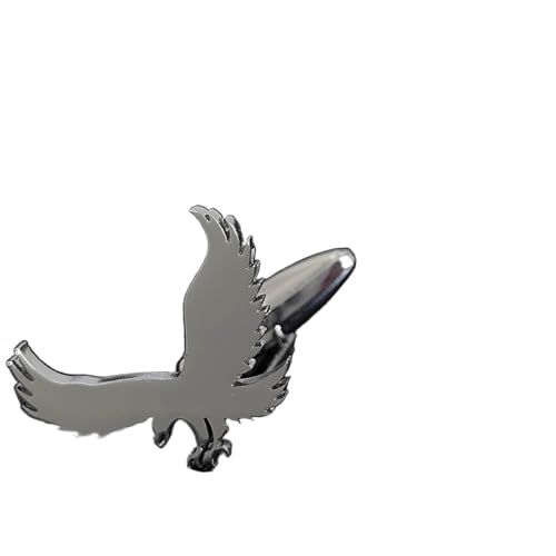 Adler Manschettenknöpfe Metall Tier Herren Business Hemd Dekorative Manschettenknöpfe Knöpfe Edelstahl Schmuck Hochzeit Tanzparty Business(Silver) von KBLDOPN