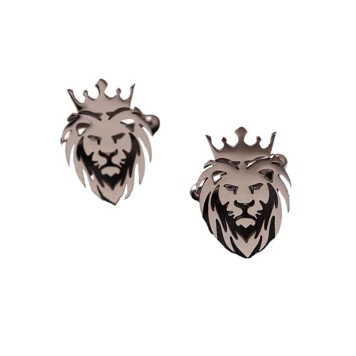 Edelstahl Kreuz Manschettenknöpfe for männer Löwe Adler Hemd Abzeichen Pin Hochzeit Symbol Hochzeit Tanzparty Business(Color 2) von KBLDOPN
