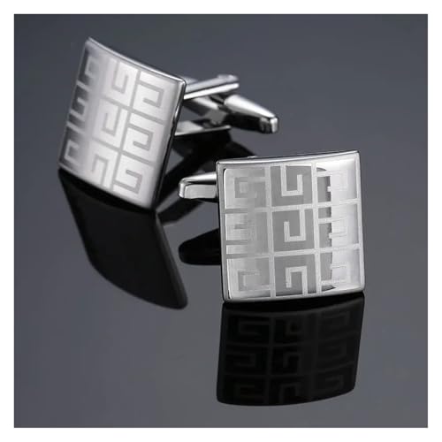 Hemd Manschettenknöpfe Männer Stahl Gravur Manschette Links for Hochzeit Party Einfache Hülse Hochzeit Tanzparty Business(Color8) von KBLDOPN