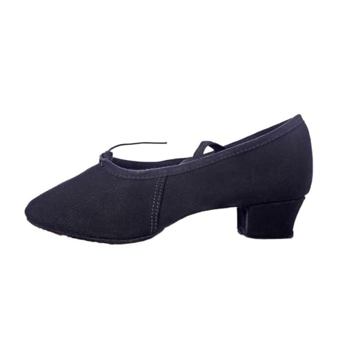 Jazz Dance Schuhe Frauen Mädchen Salsa Latin Tanzen Schuhe Praxis Ballett Ballsaal Tango Schuh Professionelle Lehrer Tanz Turnschuhe Für Kinder Erwachsene(Black,8.5) von KBLDOPN