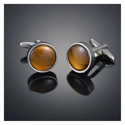 Luxusschmuck Manschettenknöpfe for Herren Edelsteine/Quadrat/Gitter Herrenhemden Manschettenknöpfe Hochzeit Tanzparty Business(Color28) von KBLDOPN