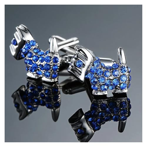 Manschettenknöpfe Schmuck Krone Schmetterling Kristall Herren Hochzeit Hemd Abzeichen Pin Hochzeit Tanzparty Business(Color 13) von KBLDOPN