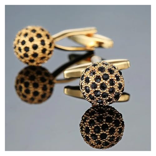 Manschettenknöpfe Schmuck Krone Schmetterling Kristall Herren Hochzeit Hemd Abzeichen Pin Hochzeit Tanzparty Business(Color 17) von KBLDOPN