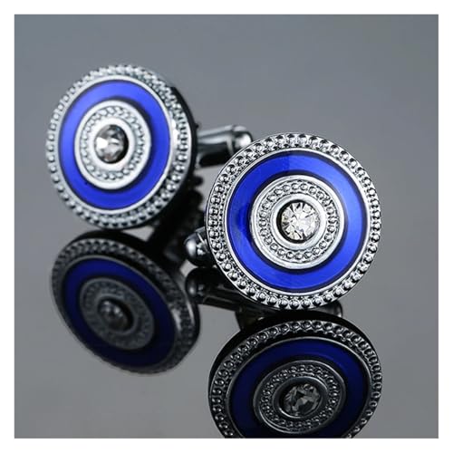 Manschettenknöpfe Schmuck Krone Schmetterling Kristall Herren Hochzeit Hemd Abzeichen Pin Hochzeit Tanzparty Business(Color1) von KBLDOPN