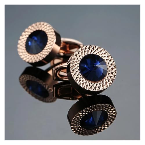 Manschettenknöpfe Schmuck Krone Schmetterling Kristall Herren Hochzeit Hemd Abzeichen Pin Hochzeit Tanzparty Business(Color12) von KBLDOPN