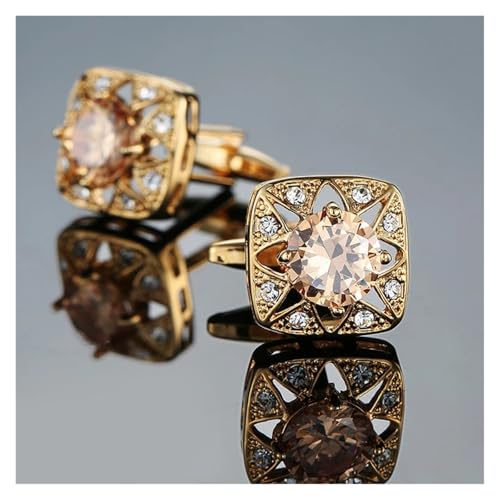 Manschettenknöpfe Schmuck Krone Schmetterling Kristall Herren Hochzeit Hemd Abzeichen Pin Hochzeit Tanzparty Business(Color16) von KBLDOPN