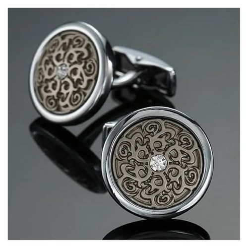 Manschettenknöpfe Schmuck Krone Schmetterling Kristall Herren Hochzeit Hemd Abzeichen Pin Hochzeit Tanzparty Business(Color25) von KBLDOPN