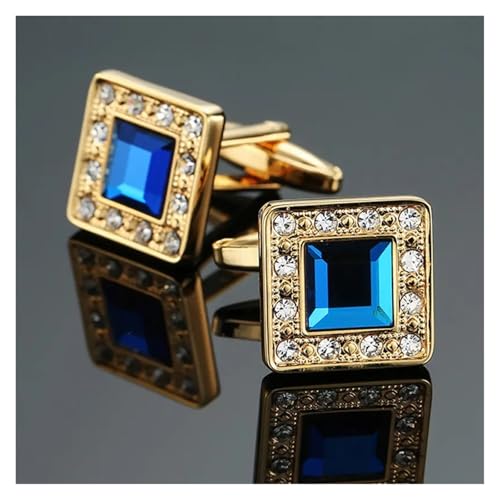 Manschettenknöpfe Schmuck Krone Schmetterling Kristall Herren Hochzeit Hemd Abzeichen Pin Hochzeit Tanzparty Business(Color6) von KBLDOPN