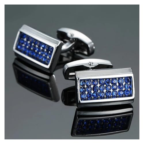 Manschettenknöpfe Schmuck Krone Schmetterling Kristall Herren Hochzeit Hemd Abzeichen Pin Hochzeit Tanzparty Business(Color8) von KBLDOPN