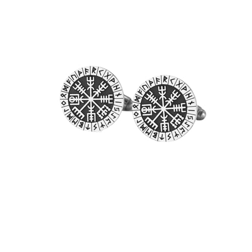 Manschettenknöpfe aus Edelstahl for Hemden, personalisierbar, for Hochzeiten, Schmuck for Männer und Ehemann Hochzeit Tanzparty Business(Sliver) von KBLDOPN