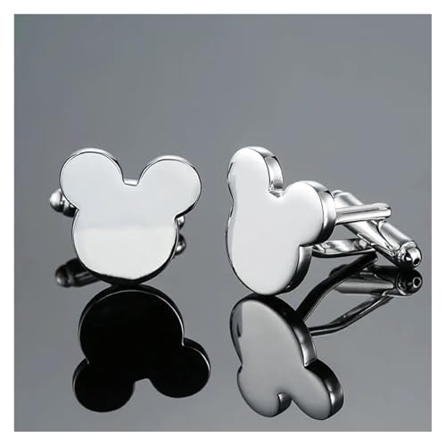 Messing Material Blume Flügel Silber Manschettenknöpfe Herren Hemd Schmuck Hochzeit Tanzparty Business(Color5) von KBLDOPN