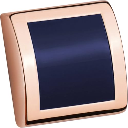 Quadratische Manschettenknöpfe und Ohrstecker for Herren-Smokinghemd, Perlmutt-Manschettenknöpfe, Knöpfe, Set for Mann, Hochzeitsschmuck Hochzeit Tanzparty Business(Rose gold 2) von KBLDOPN