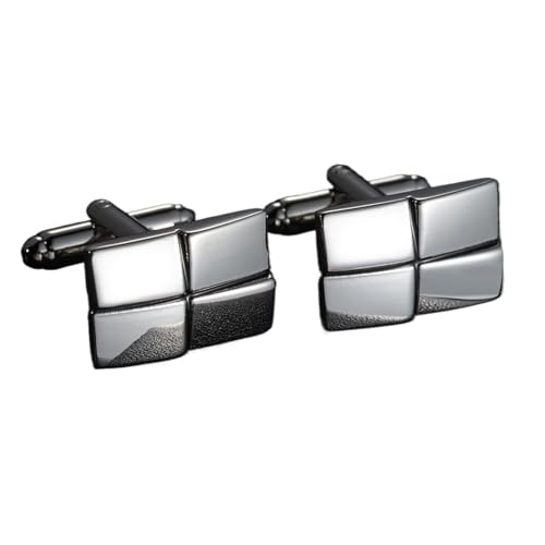 Rechteckige Manschettenknöpfe aus Emaille-Kupfermaterial for Herrenhemden Hochzeit Tanzparty Business(Color 17) von KBLDOPN