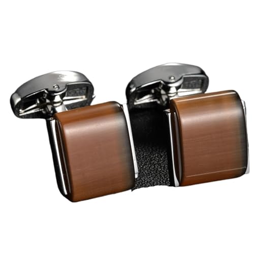 Rechteckige Manschettenknöpfe aus Emaille-Kupfermaterial for Herrenhemden Hochzeit Tanzparty Business(Color 19) von KBLDOPN