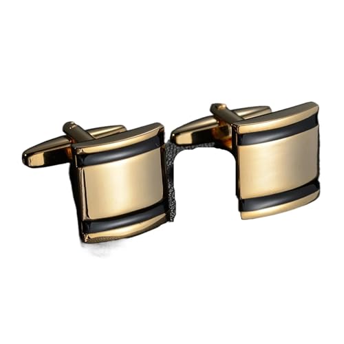 Rechteckige Manschettenknöpfe aus Emaille-Kupfermaterial for Herrenhemden Hochzeit Tanzparty Business(Color 20) von KBLDOPN