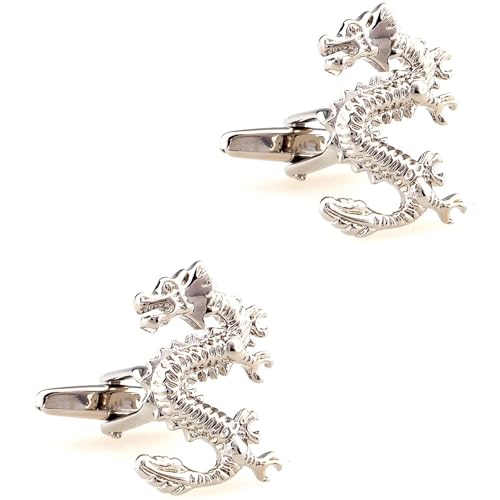 Tier Manschettenknöpfe Herren Manschettenknöpfe for Hemden Hochzeit Tanzparty Business(Color02) von KBLDOPN