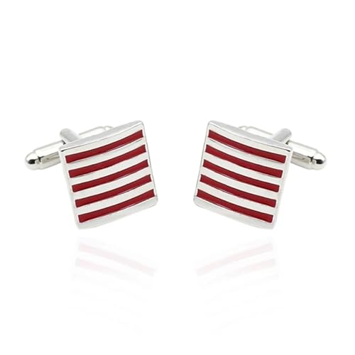 Zarte Schmuck Herren Manschettenknöpfe Emaille Kristall Runde Hochzeit Party Manschettenknopf Hemd Manschettenknöpfe Freunde Hochzeit Tanzparty Business(Color 19) von KBLDOPN