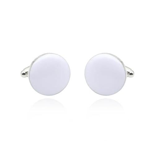 Zarte Schmuck Herren Manschettenknöpfe Emaille Kristall Runde Hochzeit Party Manschettenknopf Hemd Manschettenknöpfe Freunde Hochzeit Tanzparty Business(Color 2) von KBLDOPN