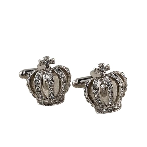 Zarte Schmuck Herren Manschettenknöpfe Emaille Kristall Runde Hochzeit Party Manschettenknopf Hemd Manschettenknöpfe Freunde Hochzeit Tanzparty Business(RED) von KBLDOPN