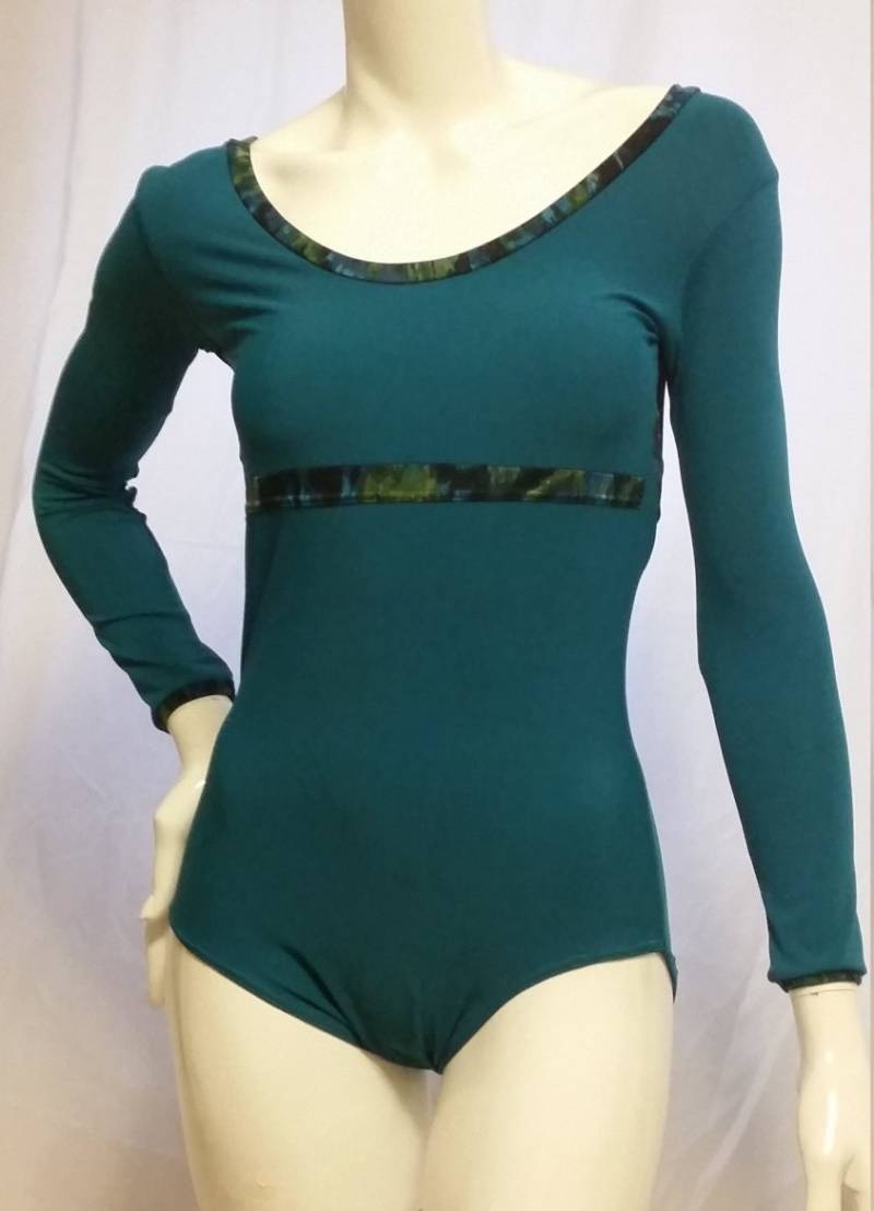 Made To Order Petrol Langärmeliges Trikot von KBLDesigns