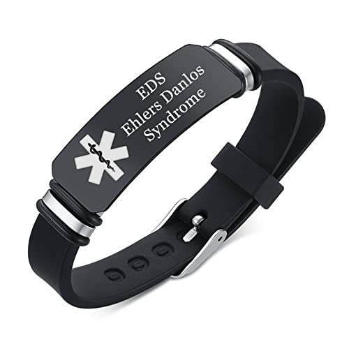 KBNSUIAN Personalisiertes Benutzerdefiniertes Medizinisches Alarm Silikon Armband Allergiebewusstsein für Kinder Frauen Männer Name Krankheit Allergien Ice Gravur Notfall ID Armreif KBNSUIAN Personalisiertes Benutzerdefiniertes Medizinisches Alarm Silikon Armband Allergiebewusstsein für Kinder Frauen Männer Name Krankheit Allergien Ice Gravur Notfall ID Armreif von KBNSUIAN