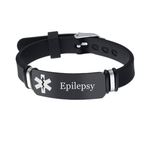 KBNSUIAN Personalisiertes Benutzerdefiniertes Medizinisches Alarm Silikon Armband Allergiebewusstsein für Kinder Frauen Männer Name Krankheit Allergien Ice Gravur Notfall ID Armreif KBNSUIAN Personalisiertes Benutzerdefiniertes Medizinisches Alarm Silikon Armband Allergiebewusstsein für Kinder Frauen Männer Name Krankheit Allergien Ice Gravur Notfall ID Armreif von KBNSUIAN