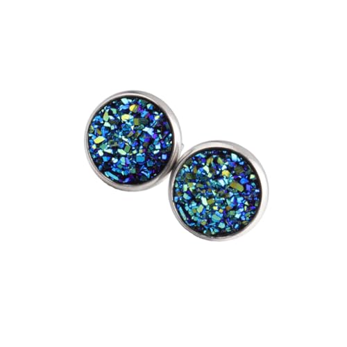 1 Paar 10 mm weibliche Ohrstecker Ohrringe funkelnde Ehefrau Mutter Geschenke Schmuck Jahrestag Hochzeit Verlobung Party Stil 6, Style 16, Kunststoff, Siehe Beschreibung von KBOLAE