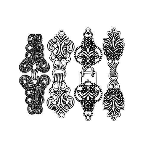 4 Stück Pullover Schal Clips Kragen Cardigan Kragen Clip für Umhang Cardigan Mädchen Silber, Mehrere, Kunststoff, Siehe Beschreibung von KBOLAE