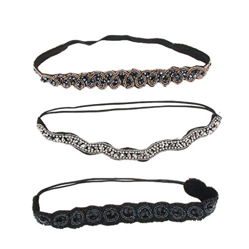 Elastisches Haarband mit Strasssteinen für Damen und Mädchen von KBOLAE