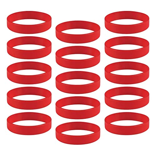 KBOLAE 15 Stück/Packung einfache Silikon-Armbänder, modische Gummi-Armbänder, weiß, as described, Kunststoff, Siehe Beschreibung KBOLAE 15 Stück/Packung einfache Silikon-Armbänder, modische Gummi-Armbänder, weiß, as described, Kunststoff, Siehe Beschreibung von KBOLAE