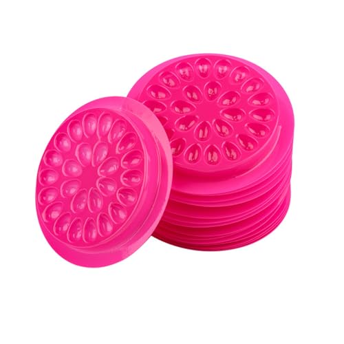 Wimpernhalter, 100 Stück, reichliche Menge, Wimpernpalettenmuster, runde Wimpernverlängerung, Zubehör, Damen, Zuhause, Geschenk, Rosenrot Wimpernhalter, 100 Stück, reichliche Menge, Wimpernpalettenmuster, runde Wimpernverlängerung, Zubehör, Damen, Zuhause, Geschenk, Rosenrot von KBOLAE