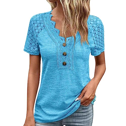 Damen Strickoberteil V-Ausschnitt mit kurzen Ärmeln und Spitzen Strickpullover Elegant V-Ausschnitt Pulli Loose Oversize Einfarbig Pullover Stricken Oberteil Strickpulli Pullover Damen Strickoberteil V-Ausschnitt mit kurzen Ärmeln und Spitzen Strickpullover Elegant V-Ausschnitt Pulli Loose Oversize Einfarbig Pullover Stricken Oberteil Strickpulli Pullover von KBOPLEMQ
