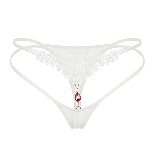 KBOPLEMQ Damen Mini Glitzer Spitze String Tanga Taillenslip Unterhose Aushöhlen Panties G String Tangas Elastisch Panty Unterhose Slips Mit Tiefer Hüftlinie Ouvert Schlüpfer von KBOPLEMQ