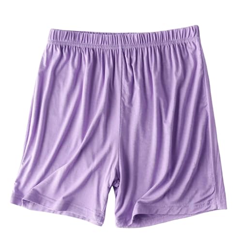 KBOPLEMQ Damen Schlafanzughose Baumwolle Pyjamahose Nachtwäsche Kurz Freizeit Hose Modal Schlafhosen große Größe Hause Short Sommer Locker Casual Shorts Kurze Hose High Waist Sport Shorts von KBOPLEMQ