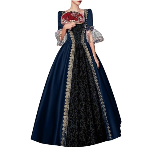 KBOPLEMQ Mittelalter Kleidung Damen Court Rokoko Barock Marie Antoinette Ballkleider Abendkleider Cosplay Retro Prinzessin-Königin-Kleid Partykleid Ballkleid Renaissance Faltenrock Maxikleider KBOPLEMQ Mittelalter Kleidung Damen Court Rokoko Barock Marie Antoinette Ballkleider Abendkleider Cosplay Retro Prinzessin-Königin-Kleid Partykleid Ballkleid Renaissance Faltenrock Maxikleider von KBOPLEMQ