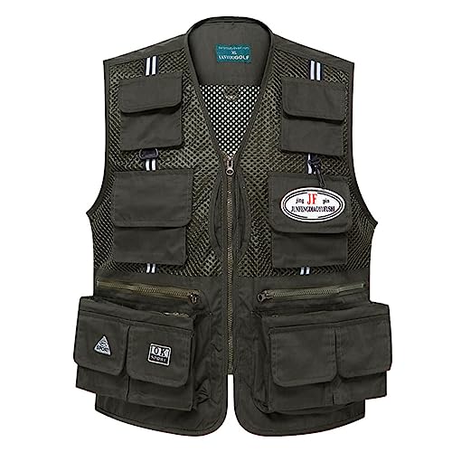 KBOPLEMQ Outdoor Weste Herren Angelweste mit vielen praktischen Taschen Tarnung Wandern Gilet Fotoweste Jagdweste Reiseweste Arbeit Reise Ärmellos Jacke Weste Herren Sommer Anglerweste KBOPLEMQ Outdoor Weste Herren Angelweste mit vielen praktischen Taschen Tarnung Wandern Gilet Fotoweste Jagdweste Reiseweste Arbeit Reise Ärmellos Jacke Weste Herren Sommer Anglerweste von KBOPLEMQ