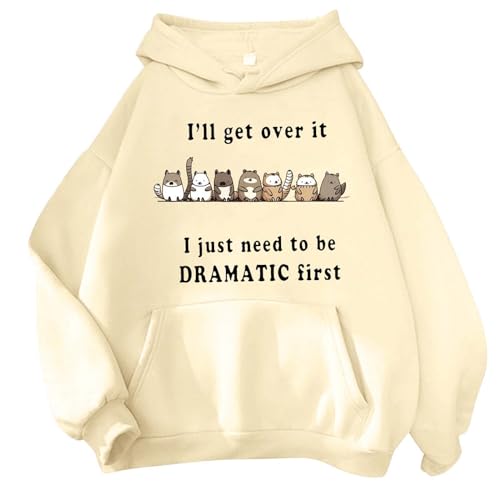 Pullover Teenager Mädchen Kawaii Hoodie Herbst Winter Kapuzenpullover Damen Sweatshirt Kapuze Sport Warme Oberteile Kapuzenpulli Kreativer Süßer Cartoon Bequeme Langarm Warm Outwear von KBOPLEMQ