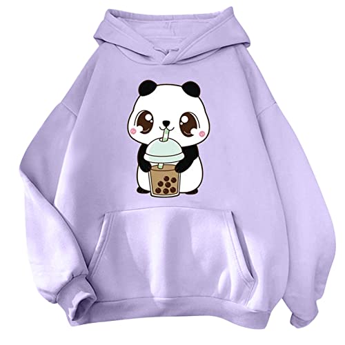 Pullover Teenager Mädchen Kawaii Hoodie Herbst Winter Kapuzenpullover Damen Sweatshirt Kapuze Sport Warme Oberteile Kapuzenpulli Kreativer Süßer Cartoon Bequeme Langarm Warm Outwear von KBOPLEMQ