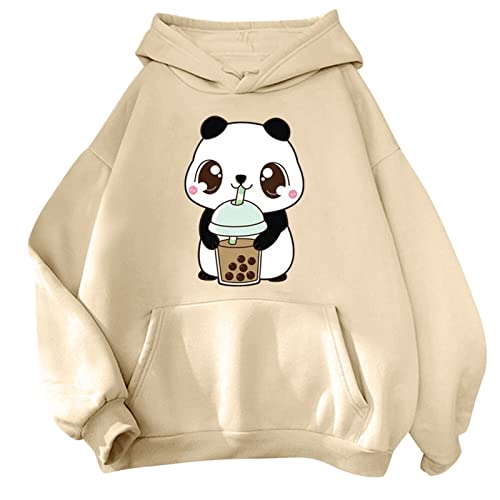 Pullover Teenager Mädchen Kawaii Hoodie Herbst Winter Kapuzenpullover Damen Sweatshirt Kapuze Sport Warme Oberteile Kapuzenpulli Kreativer Süßer Cartoon Bequeme Langarm Warm Outwear von KBOPLEMQ