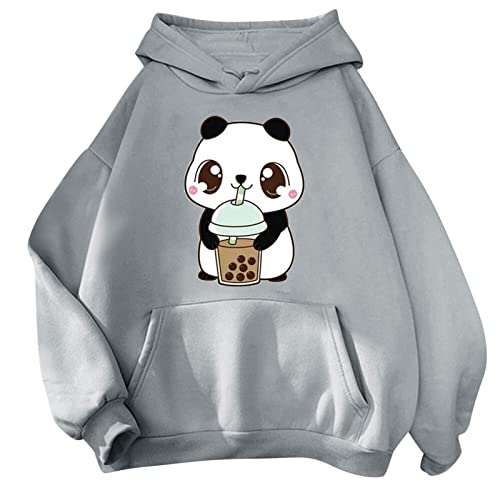 Pullover Teenager Mädchen Kawaii Hoodie Herbst Winter Kapuzenpullover Damen Sweatshirt Kapuze Sport Warme Oberteile Kapuzenpulli Kreativer Süßer Cartoon Bequeme Langarm Warm Outwear von KBOPLEMQ