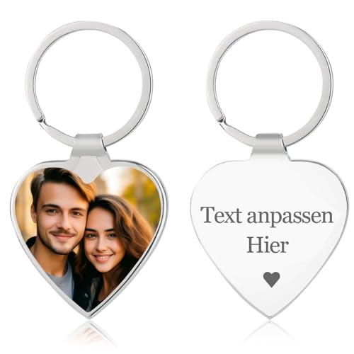 KBPTM Personalisierter doppelseitiger Schlüsselanhänger - Personalisierter Schlüsselanhänger mit graviertem Text/Nummer/Name, personalisiertes Schlüsselanhänger-Geschenk für den Freund (Stil 9) von KBPTM