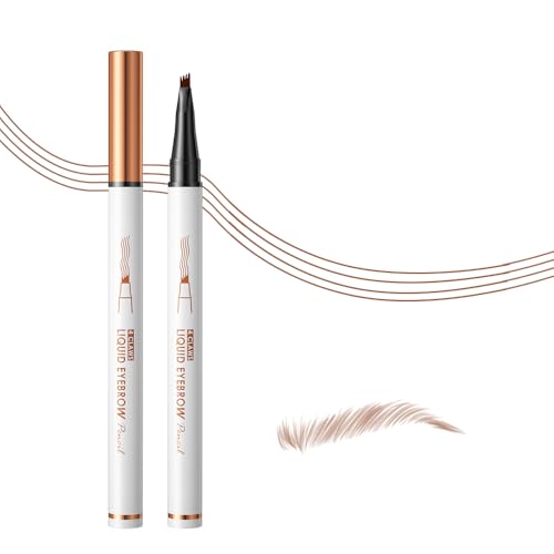 KBRPEY Augenbrauenstift mit 4 Gabelspitzen Upgraded 3D Wasserdichter Wischfest Langanhaltenden Microblading Augenbrauenstift für Natürlich Aussehende Definierte Augenbrauen KBRPEY Augenbrauenstift mit 4 Gabelspitzen Upgraded 3D Wasserdichter Wischfest Langanhaltenden Microblading Augenbrauenstift für Natürlich Aussehende Definierte Augenbrauen von KBRPEY