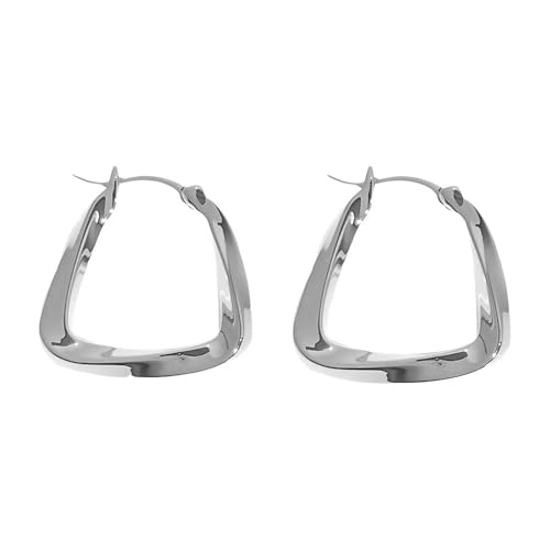 KBRPEY Dreieckige Geometrische Ohrringe Creolen Minimalistischer Schmuck Damen Elegant Zeitlos Hochwertig Klassisch Trendig von KBRPEY