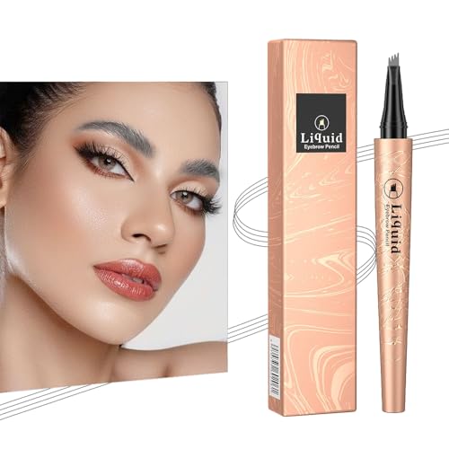 KBRPEY Magischer Augenbrauenstift mit 4 Mikrogabelspitzen 3D Micro Eyebrow Pencil Wasserdichter Schweißfester Wischfest Erzeugt natürlich aussehende Brauen Trocknend Langlebig KBRPEY Magischer Augenbrauenstift mit 4 Mikrogabelspitzen 3D Micro Eyebrow Pencil Wasserdichter Schweißfester Wischfest Erzeugt natürlich aussehende Brauen Trocknend Langlebig von KBRPEY