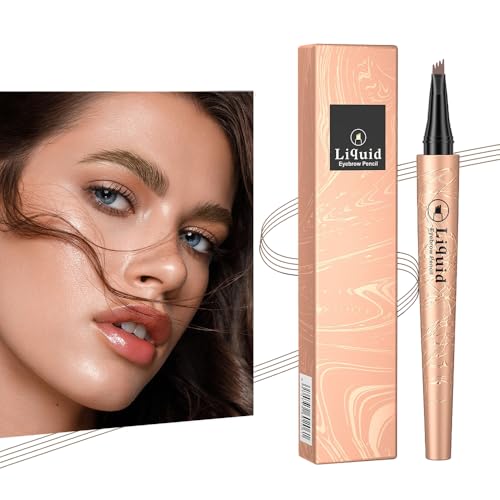 KBRPEY Magischer Augenbrauenstift mit 4 Mikrogabelspitzen 3D Micro Eyebrow Pencil Wasserdichter Schweißfester Wischfest Erzeugt natürlich aussehende Brauen Trocknend Langlebig KBRPEY Magischer Augenbrauenstift mit 4 Mikrogabelspitzen 3D Micro Eyebrow Pencil Wasserdichter Schweißfester Wischfest Erzeugt natürlich aussehende Brauen Trocknend Langlebig von KBRPEY